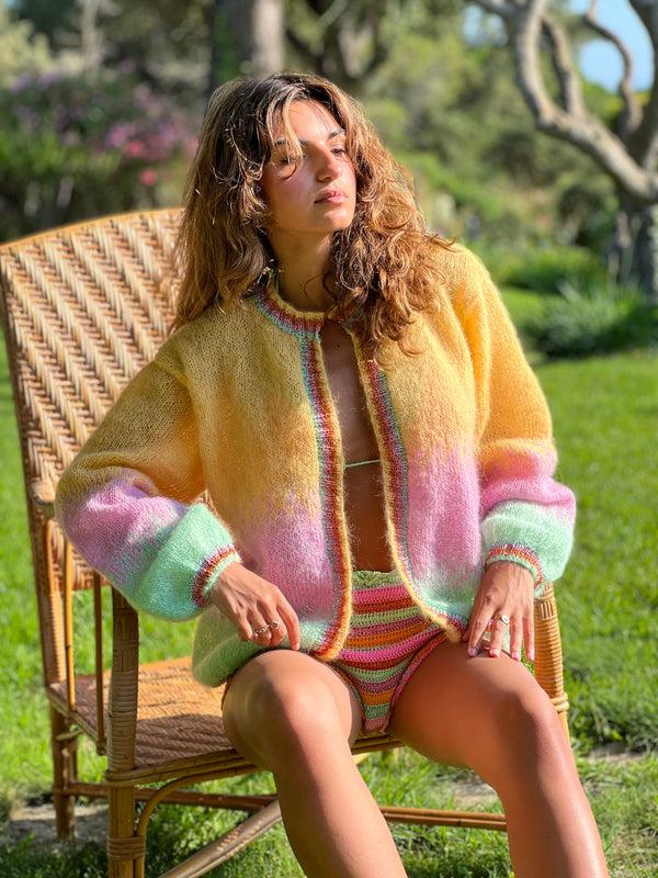 Rose Carmine LITTLE JACKET TIE&DYE IPANEMA