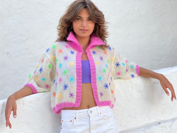 Rose Carmine MINI GILET STARS
