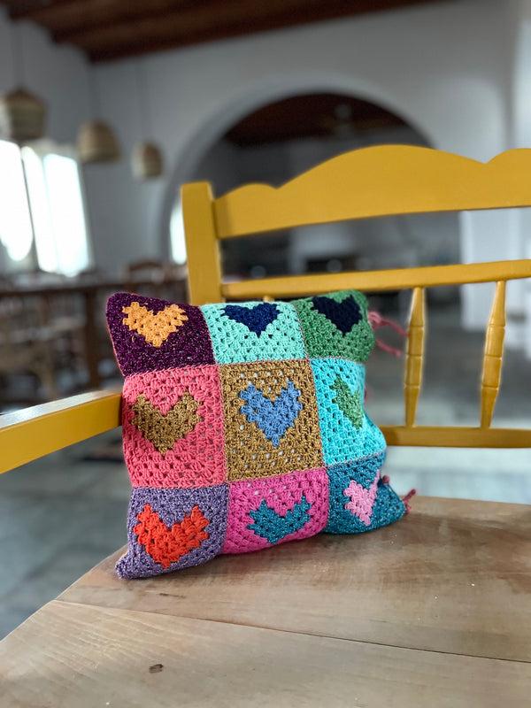 Rose Carmine PILLOW MON COEUR MULTICOLORE