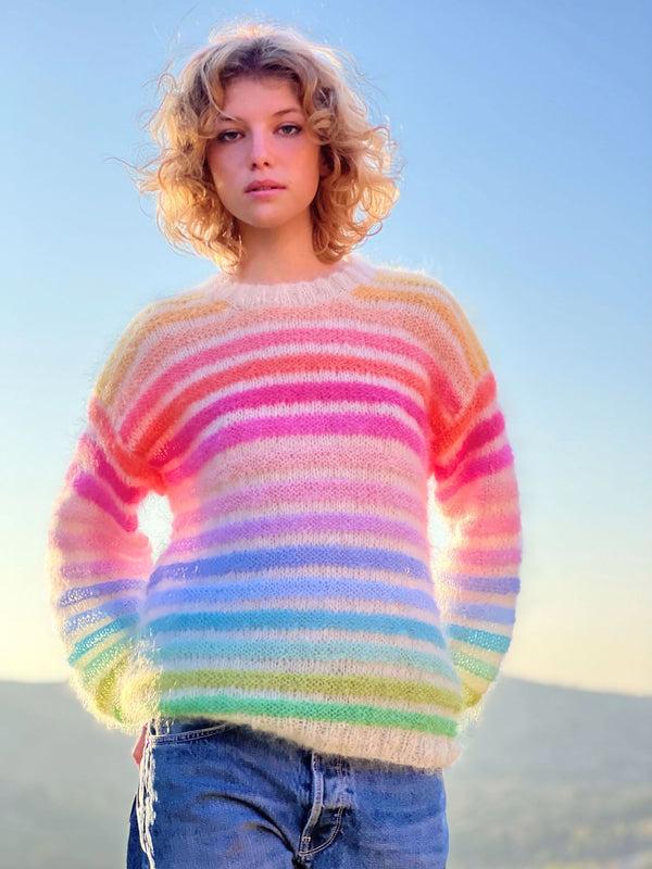 rose carmine PULL MELODIE PASTELS