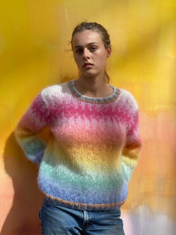 Rose Carmine PULL TIE&DYE PASTEL