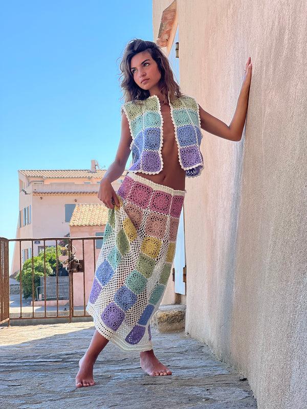 Rose Carmine SKIRT PRINCESSE PASTELS