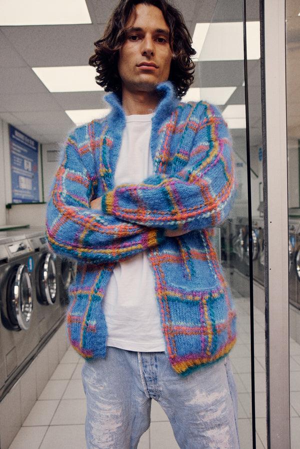 rose carmine VESTE TARTAN SAUMON