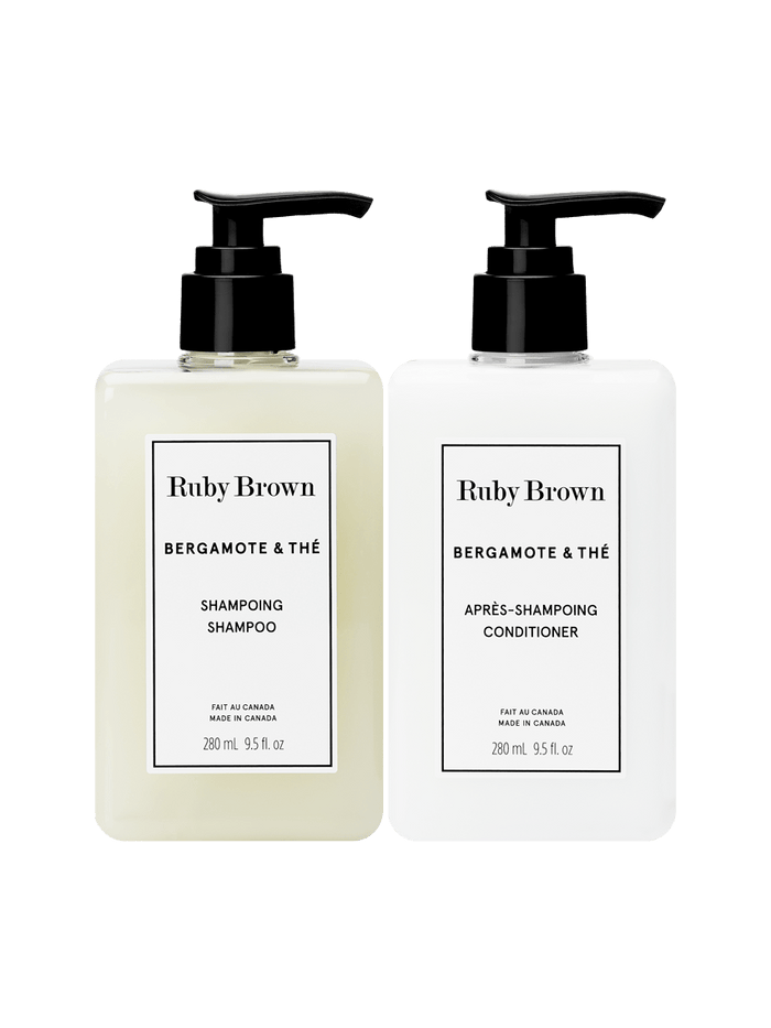 ruby brown Duo shampoing et après-shampoing Bergamote & Thé