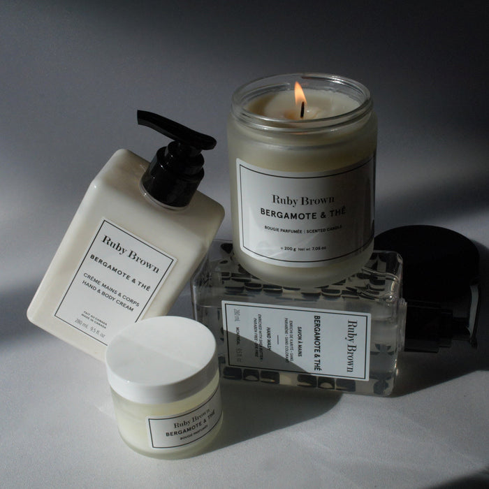 Ruby Brown Bougie Bergamote & Thé