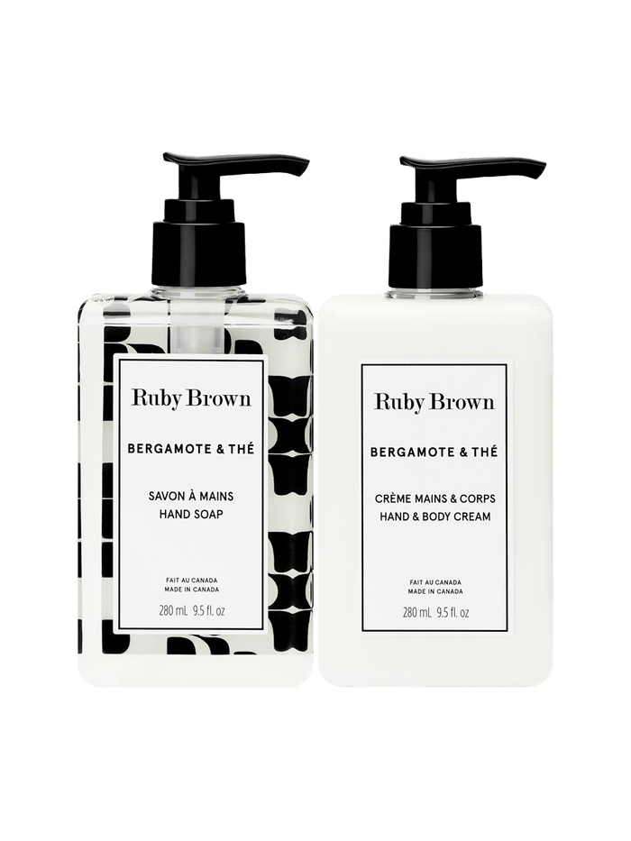 ruby brown Duo savon et crème Bergamote & Thé