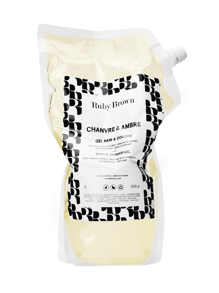 Ruby Brown Gel Bain Et Douche Chanvre & Ambre