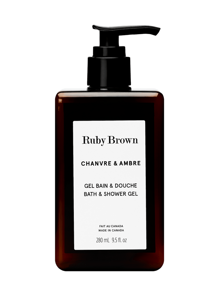 ruby brown Gel Bain et Douche Chanvre & Ambre