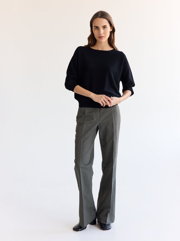 Rue Blanche Bees 3/4 Top 24p Black