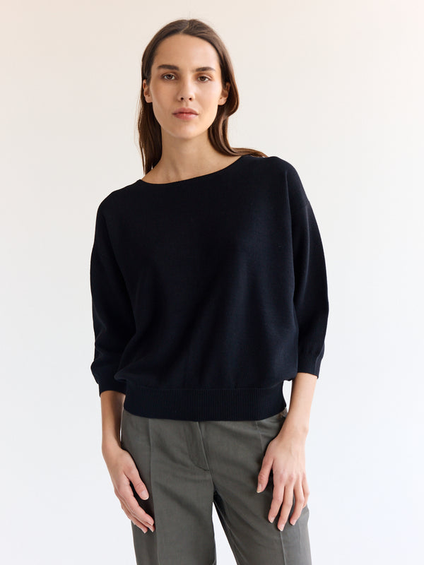 rue blanche Bees 3/4 Top 24p Black