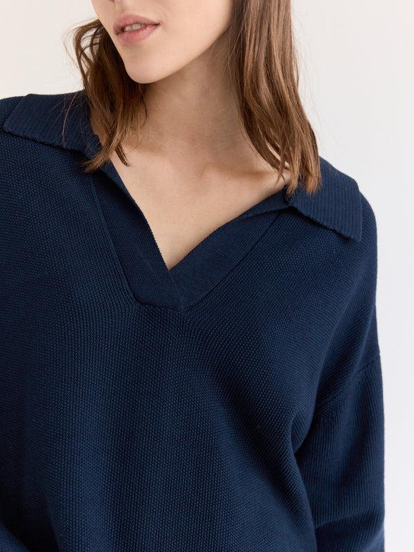 Rue Blanche Bees Maxi Sweater 25p Navy