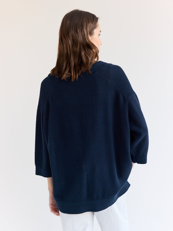 Rue Blanche Bees Maxi Sweater 25p Navy