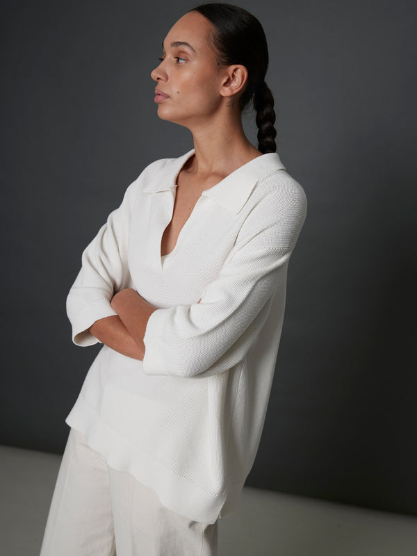 Rue Blanche Bees Maxi Sweater 25p White