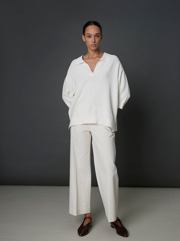 Rue Blanche Bees Maxi Sweater 25p White