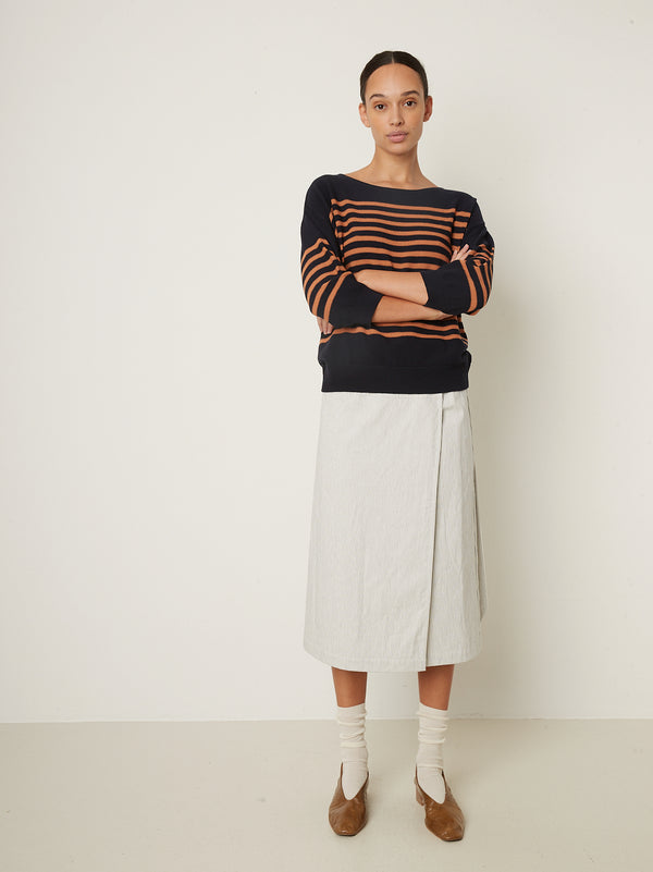 Rue Blanche Bees Stripe 25p Tan