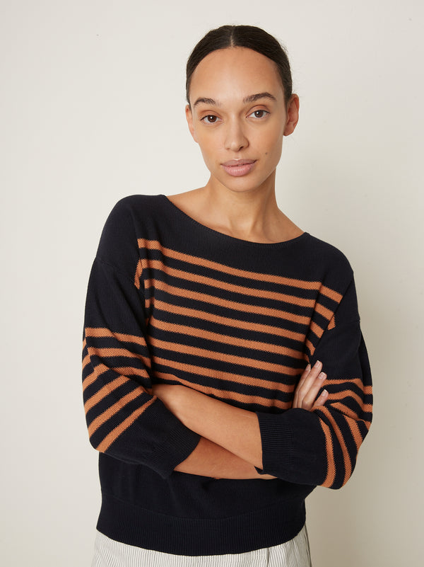 Rue Blanche Bees Stripe 25p Tan