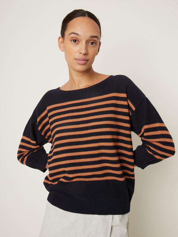 rue blanche Bees Stripe 25p Tan