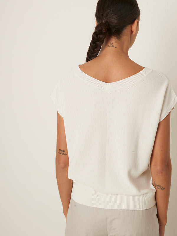 Rue Blanche Bees Top 25p White
