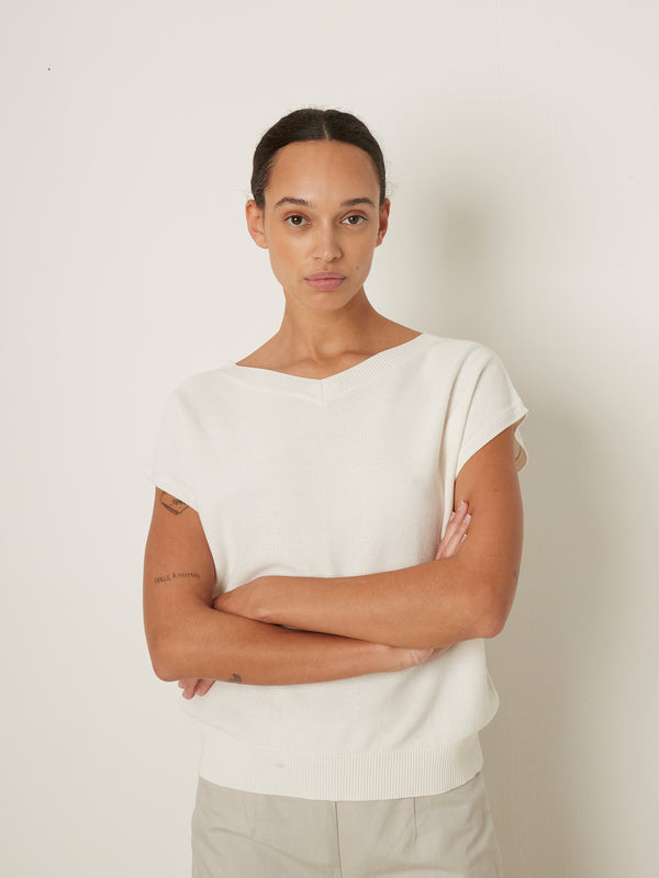 Rue Blanche Bees Top 25p White