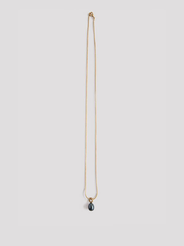 Rue Blanche Black Pearl Necklace - Lepagon