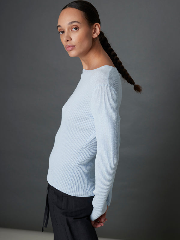 Rue Blanche Bouclet Pull 25e Blue