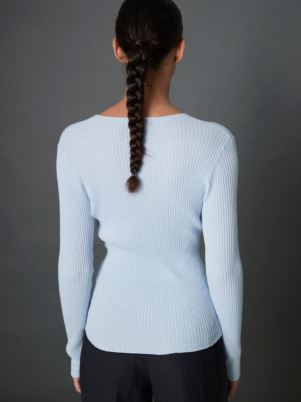 Rue Blanche Bouclet Pull 25e Blue