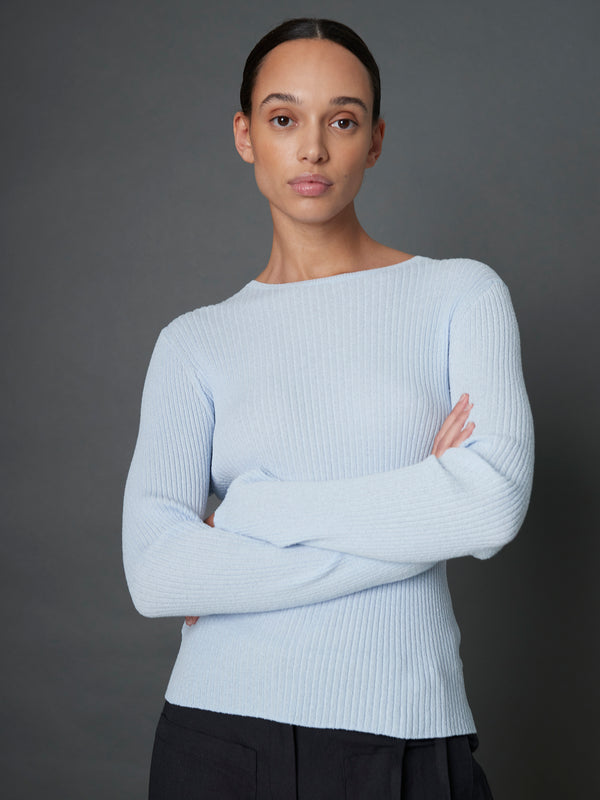 rue blanche Bouclet Pull 25e Blue