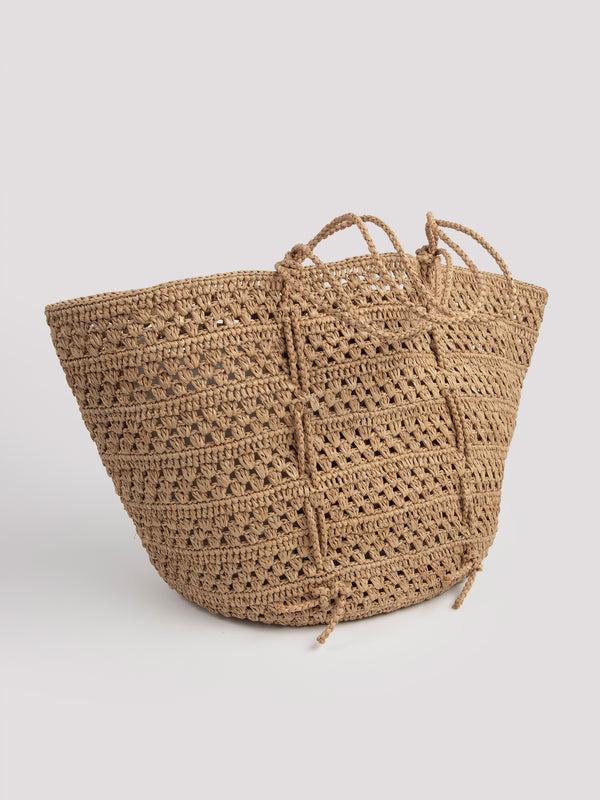 Rue Blanche Cap Large Raffia Bag - Sans Arcidet