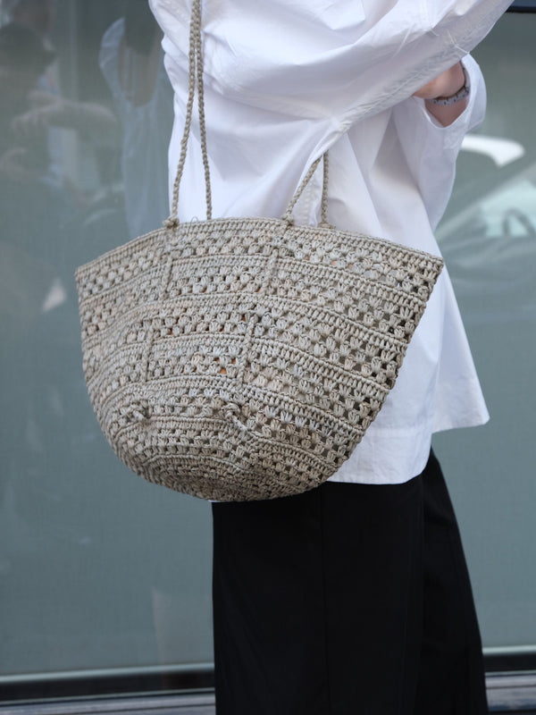 Rue Blanche Cap Small Raffia Bag - Sans Arcidet