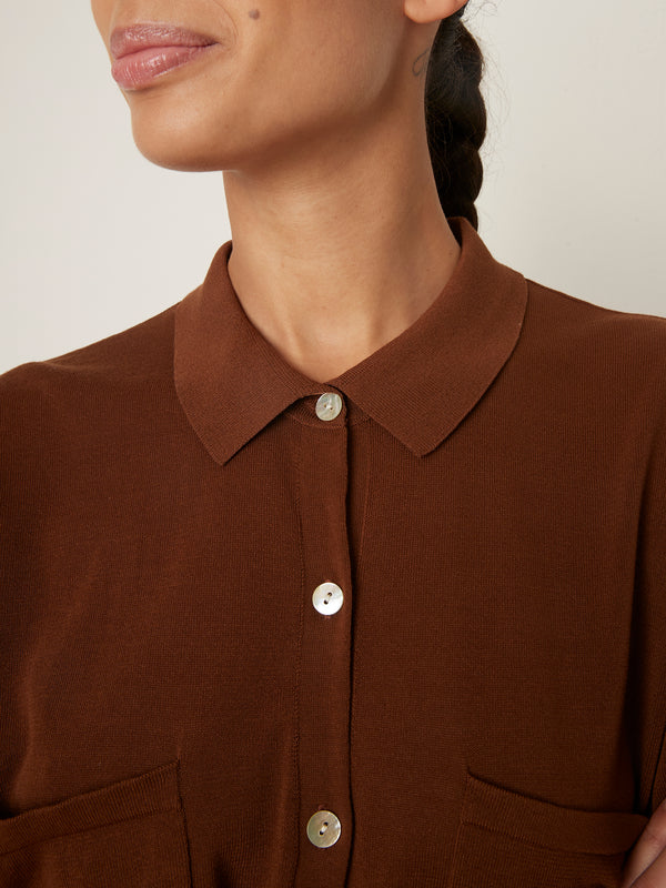 Rue Blanche Dandel Shirt 25e Coffee