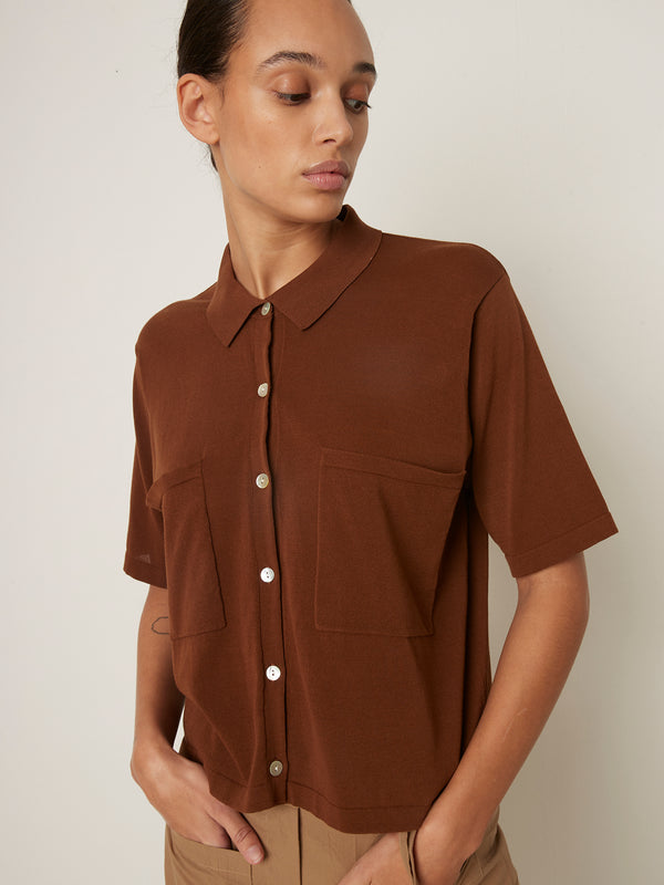 rue blanche Dandel Shirt 25e Coffee