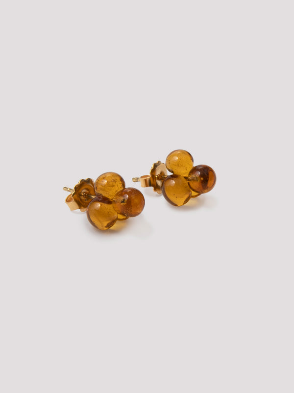 rue blanche Glass earrings amber - Rosa Méndez