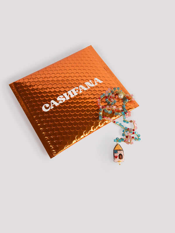 Rue Blanche House Necklace Rosa - Cashfana