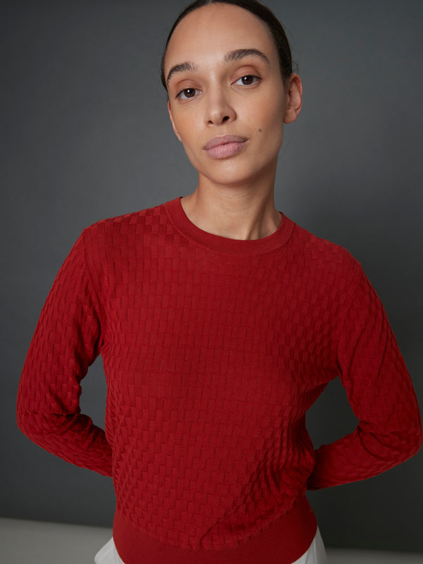 Rue Blanche Htc Basket Pull 25p Red