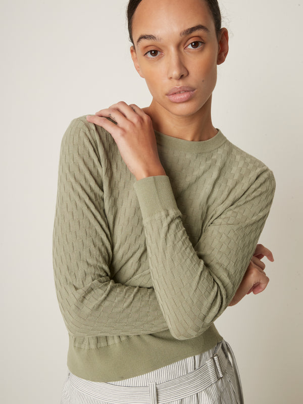 Rue Blanche Htc Basket Pull 25p Sauge