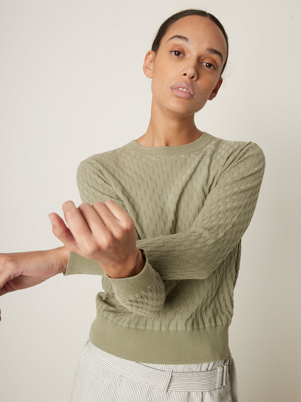 rue blanche Htc Basket Pull 25p Sauge