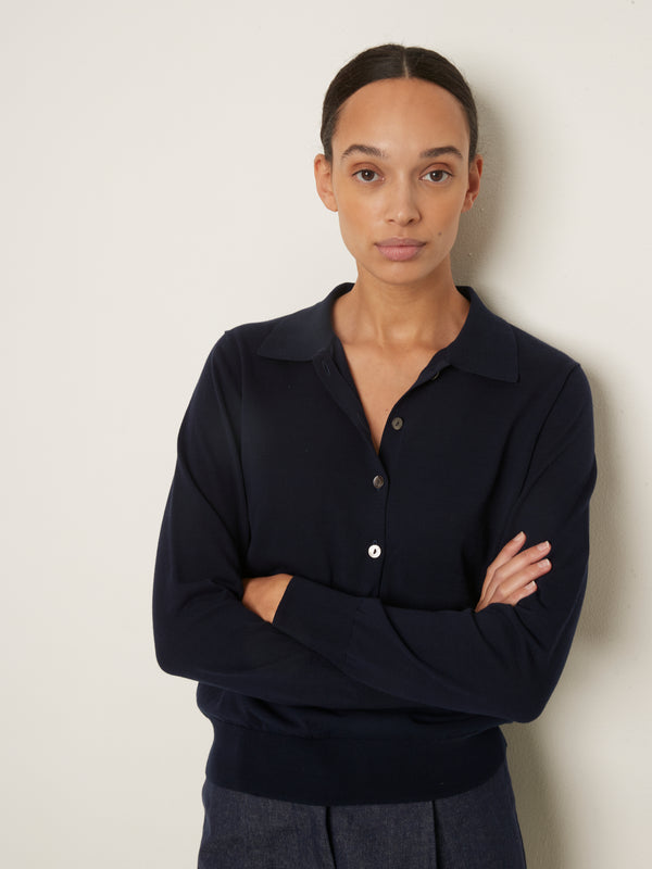 Rue Blanche Htc Polo 25p Navy