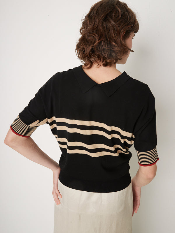 Rue Blanche Htc Stripe 25p Black/str