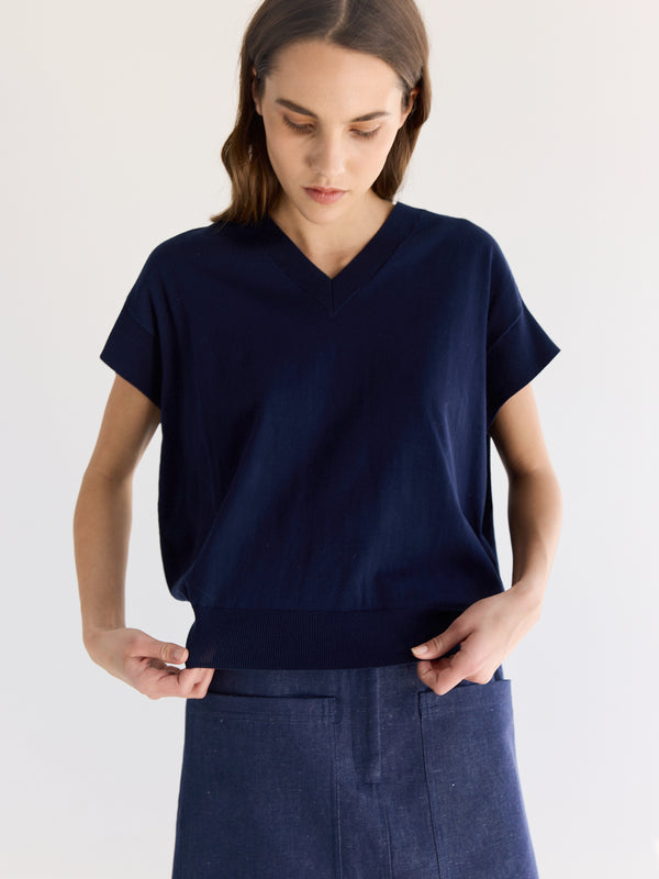 Rue Blanche Htc Top 24p Navy