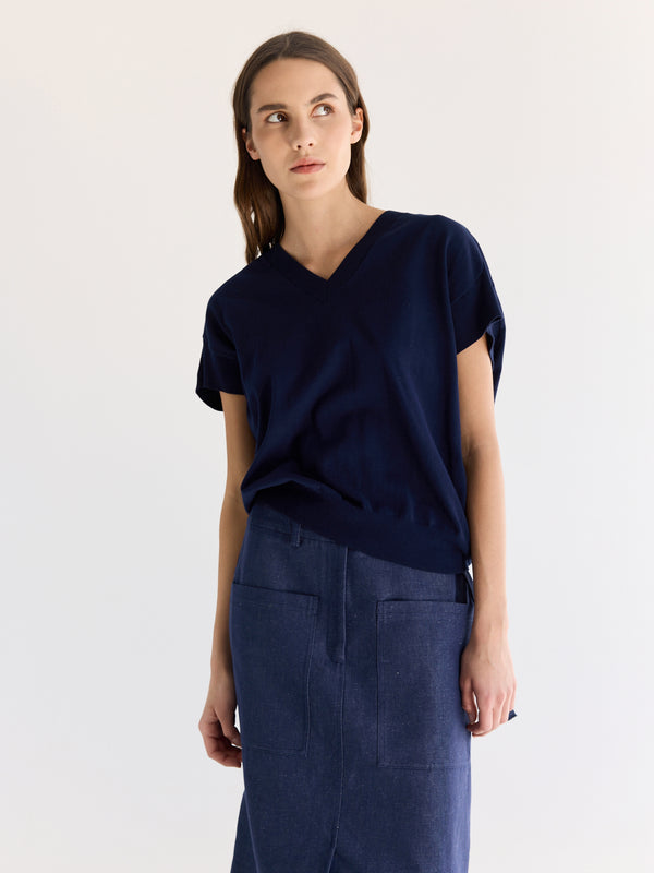 rue blanche Htc Top 24p Navy