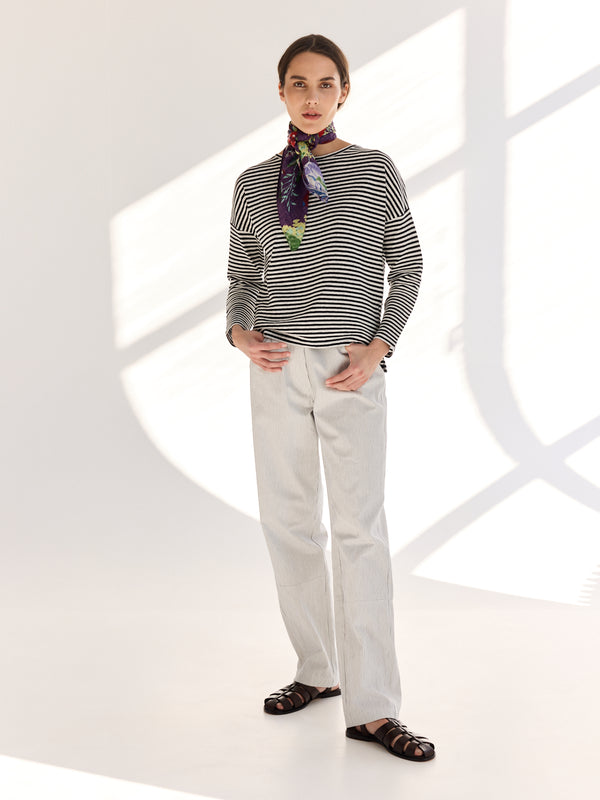 rue blanche Lincot Ml T-shirt 24p Stripe