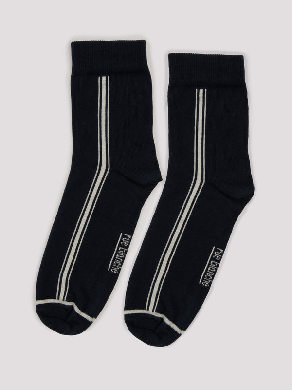 Rue Blanche Lines Socks 25p Navy