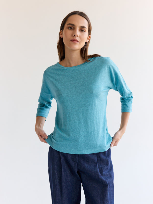 Rue Blanche Lino 3/4 25e Aqua