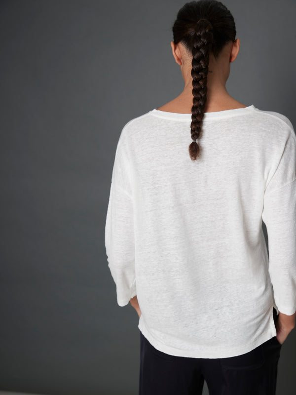 Rue Blanche Lino 3/4 25e Off White