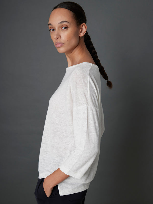 Rue Blanche Lino 3/4 25e Off White