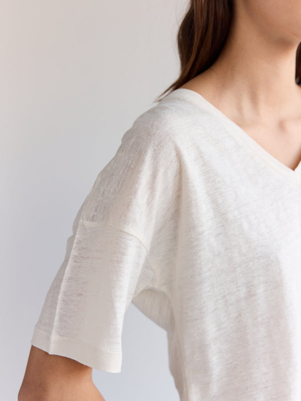 Rue Blanche Lino V 25e Off White