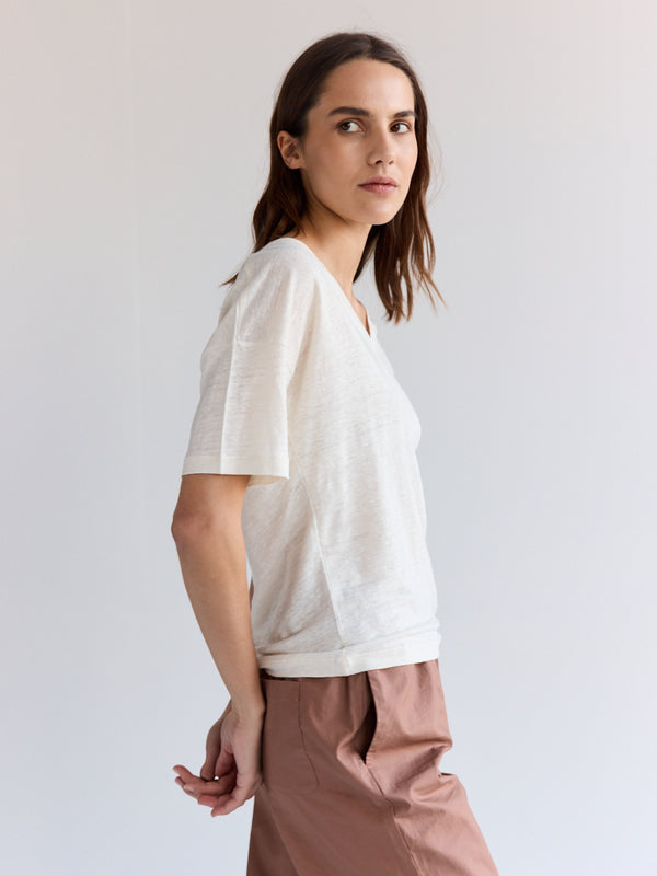 Rue Blanche Lino V 25e Off White