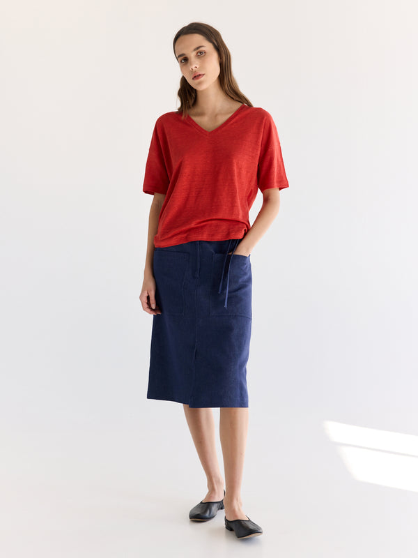 Rue Blanche Lino V 25e Red