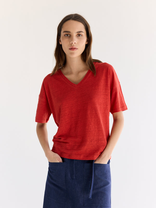 Rue Blanche Lino V 25e Red