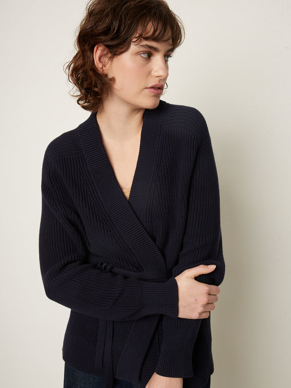 Rue Blanche Mako Cardi 25p Navy